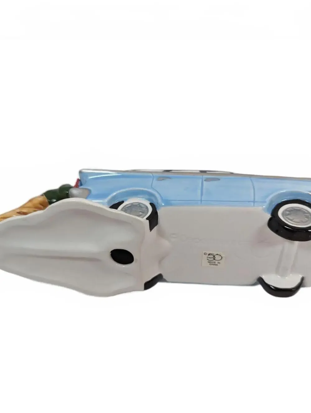 Dept. 56 Snow Village Accessory Stuck In The Snow Single Car with Man